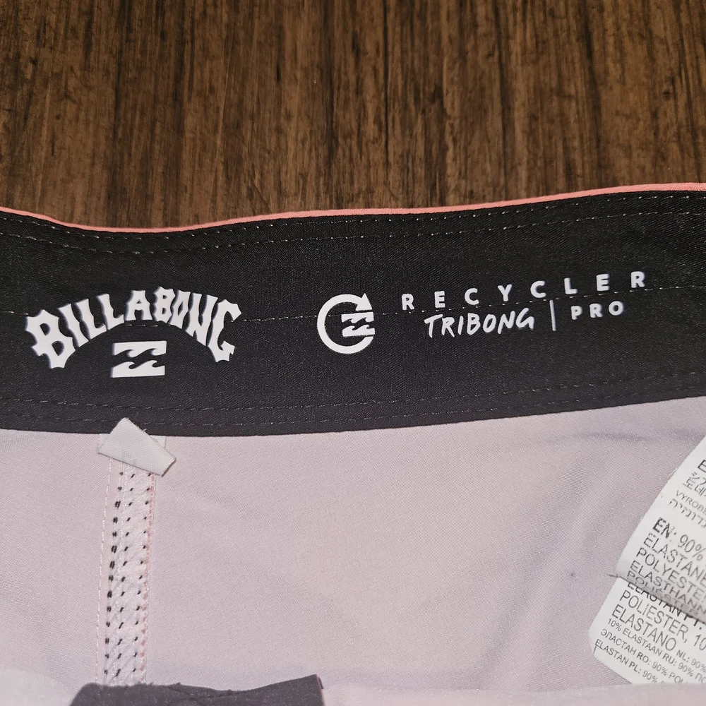 Billabong Kids Coral and Teal Swim Trunks